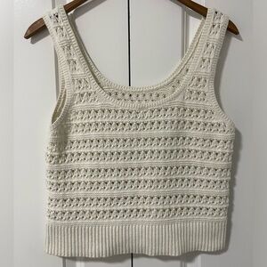 OLD NAVY-100% cotton crochet tank